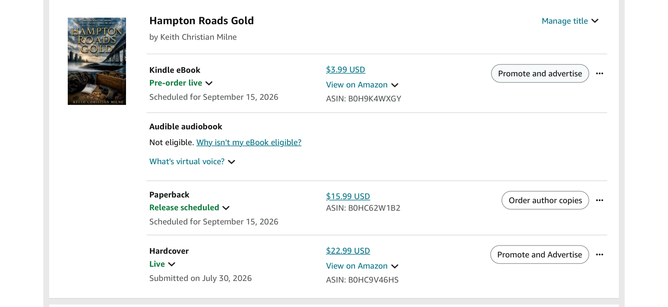Another Publishing Milestone